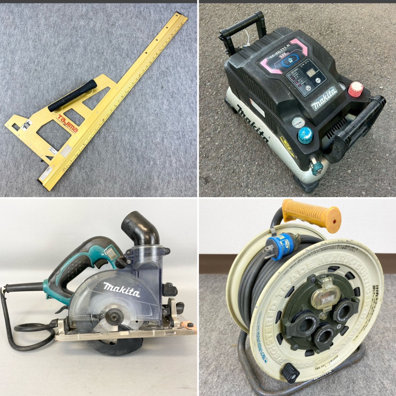 【福山市本郷町】タジマ丸鋸ガイド・マキタ丸のこ・エアコンプレッサーなど電動工具を出張買取しました!