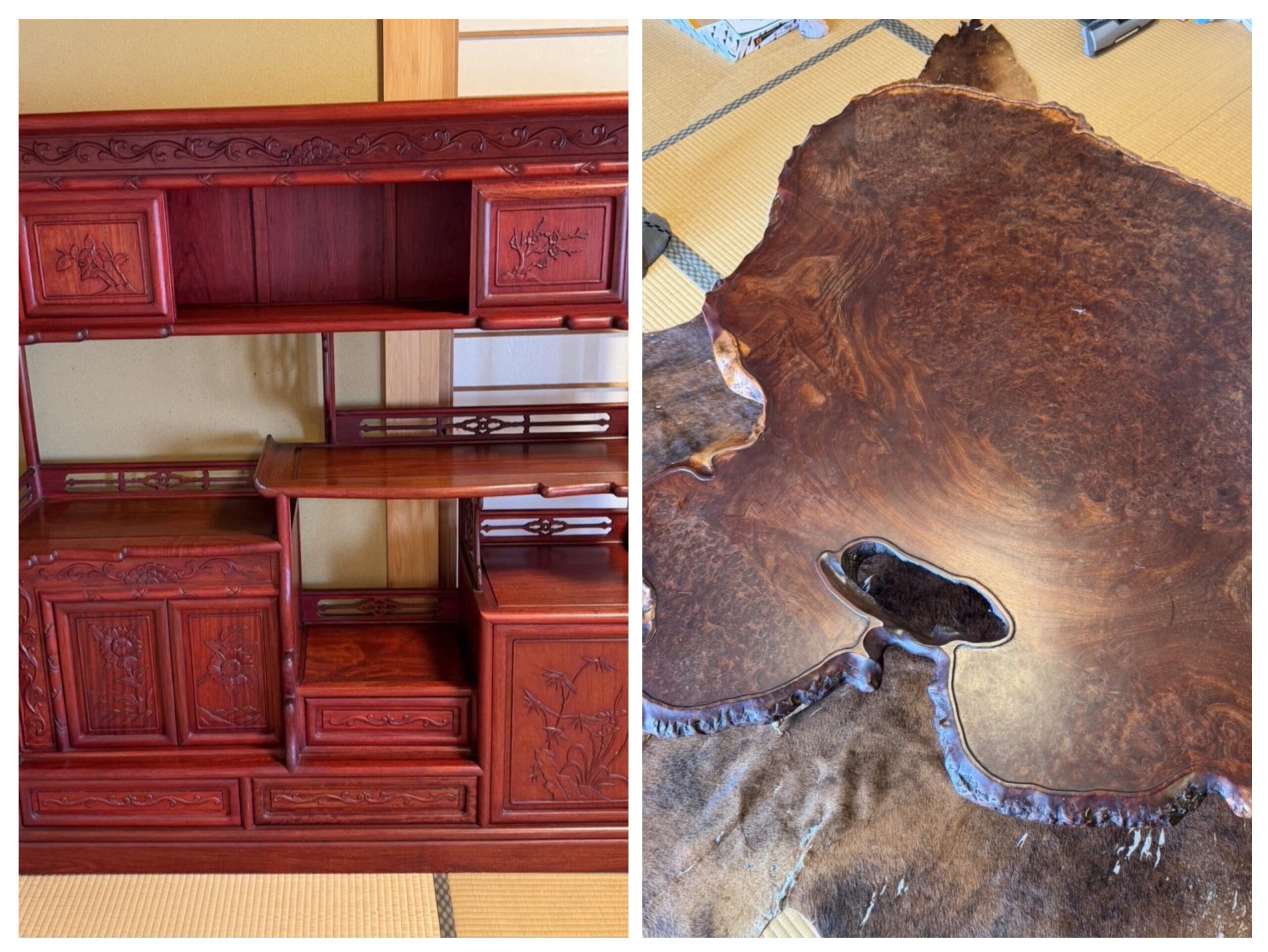 【福山市神辺町】茶棚と座卓を出張買取しました|家具買取なら出張買取アシスト