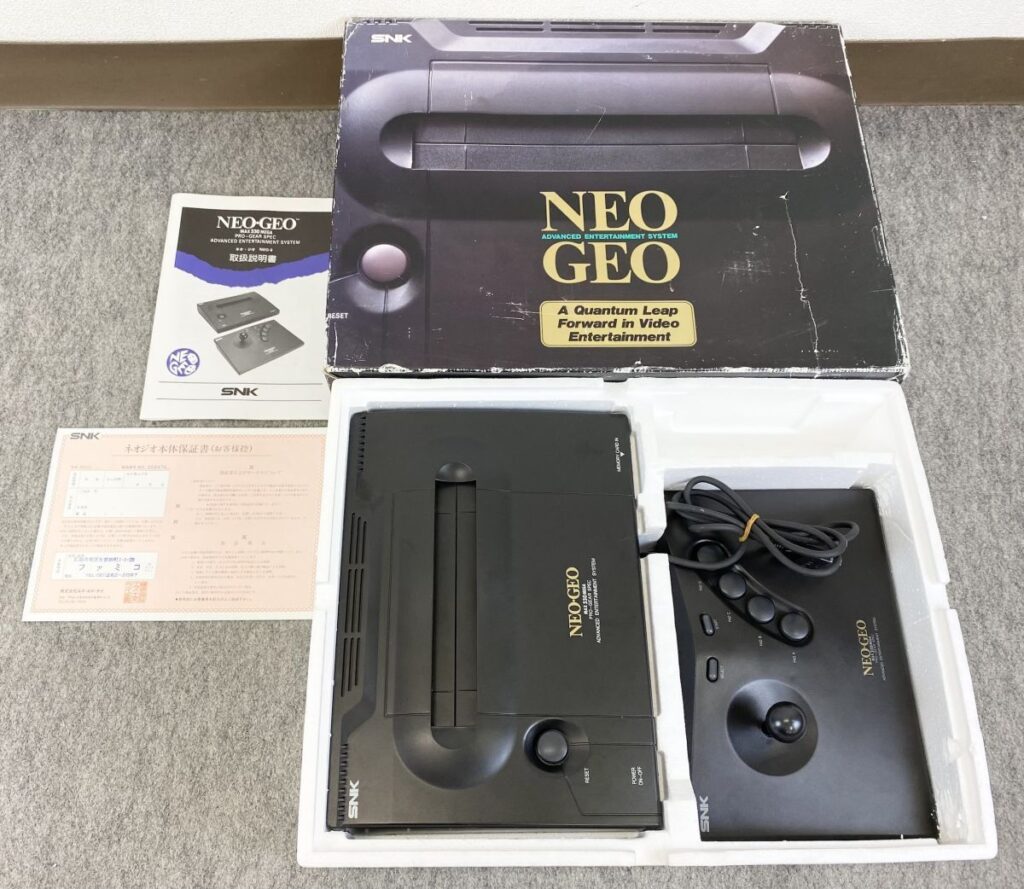 箱付きネオジオ本体と説明書を三原市で出張買取